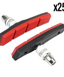 Porte Patin Frein Pour Vae-E-Bike V-Brake A Vis Deporte Marwi 80mm Noir-Rouge Kevlar (Coffret 25 Paires)