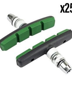 Porte Patin Frein Pour Vae-E-Bike V-Brake A Vis Deporte Marwi 75mm Noir-Vert Kevlar (Coffret 25 Paires)