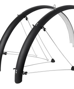 Garde Boue VTT Tringles 26" Stronglight Tour 54mm Noir Mat (Paire) Avec Fixation Classic Tringles Inox
