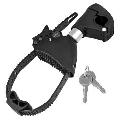 Bras - Fixe Cadre Pour Porte Velo Plateforme Longueur 12 Cm Avec Antivol (Arceau En U 3 Cm) Pour Crow Basic-Amber et Autres Marques