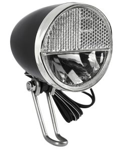 Eclairage Velo Pour Moyeu Dynamo Avant Sur Fourche Type Hollandais 30 Lux Bouton Switch On-Off