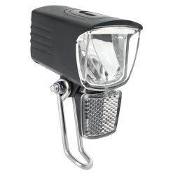 Eclairage Velo Pour Moyeu Dynamo Avant Sur Fourche Marwi Extreme 80 Lux Noir Bouton Switch On-Off