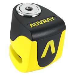 Antivol Bloque Disque Auvray B-Lock-06 Mini Avec Alarme Sonore Diam 5,5mm Jaune Ideal Vespa-Piaggio Mp3-Vae (3 Cles) (Special Espace Reduit)