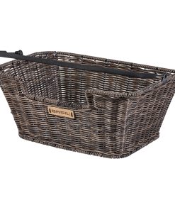 Panier Avant - Arriere Osier Synthetique Basil Capri Flex Marron (31X22X13.5Cm)