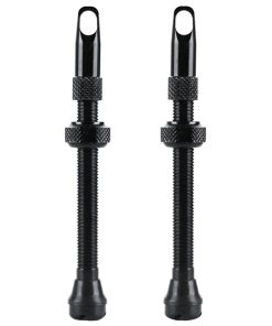 Valve de Pneu Tubeless Presta Velox Alu Noir 60mm Obus Demontable (Vendu A La Paire Sur Carte) Compatible Bosch