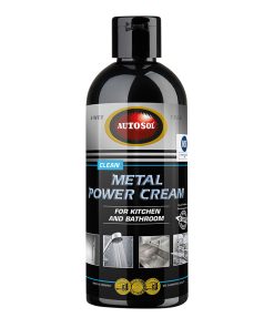 Nettoyant Metal Autosol Power Cream (Flacon 250 Ml) (Entretien Tous Metaux : Alu, Cuivre, Acier...) (Made In Germany - Qualite Premium)