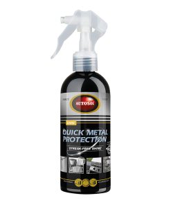 Nettoyant-Degraissant Autosol Quick Metal Protection (Spray 250 Ml) (Convient Aux Surfaces Metallique Brosses et L'Aluminium Anodise) (Made In Germany - Qualite Premium)