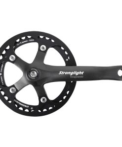 Pedalier City Stronglight 10-9V. Impact S Noir 170mm 39 Dents Avec Carter Pour Chaine (Axe Carre 118mm)