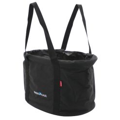 Panier Avant Toile Klickfix Shopper 24L Noir Avec Anse Fixation Sur Cintre Guidon (38X25X29Cm) (Livre Sans Fixation)