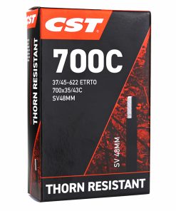 Chambre a Air Velo 700 X 35-43 Cst Renforcee 3.6mm Valve Standard Noir 48mm