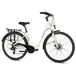 Velo Musculaire City Bike 28 Leader Fox Region 2025 Mixte Blanc 7V Cadre Alu 19 Pouces (Taille Adulte 175 À 183 Cm)