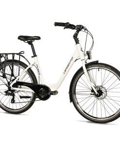 Velo Musculaire City Bike 26 Leader Fox Domesta 2025 Femme Blanc 7V Cadre Alu 19 Pouces (Taille Adulte 175 À 183 Cm)