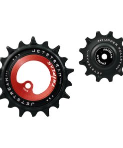 Galet Derailleur Aopw Tripeak 12-18 Dents Ceramique 12X1V. SRAM VTT Eagle Axs Rouge (Jeu de 2) (Garantie 4 Ans)