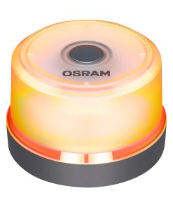 Gyrophare-Feu de Detresse A Led OSRAM Ledguardian Road Flare Signal V16 Visible Jusqu'A 1000 M, Puissance 140 Lm 2000K (Magnetique)