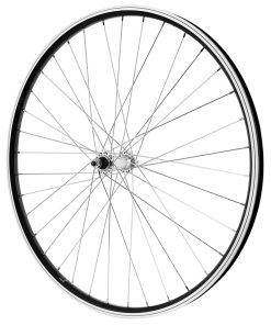 Roue VTT Patin 27.5" Er10 Avant Moyeu Alu Axe Plein (Vendu Avec Ecrou M9) Jante 19C Noir 36 Rayons Argent