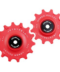 Galet Derailleur Route Tripeak 12-14 Dents Ceramique 11V. Shimano Dura-Ace R9100 - Ultegra R8000 -105 R7000 Rouge (Blister de 2)
