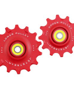 Galet Derailleur Route Tripeak 12-14 Dents Ceramique 12V. Shimano Dura-Ace R9200 - Ultegra R8100 -105 R7100 Rouge (Blister de 2)