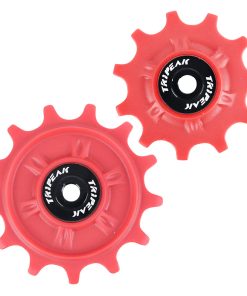 Galet Derailleur Gravel-VTT Tripeak 11-13 Dents Ceramique 11V. Shimano Grx-Xt (Grx810 - 815 - Xtm8000) Rouge (Blister de 2)