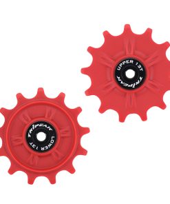 Galet Derailleur Gravel-Vtt Tripeak 13-13 Dents Ceramique 11V. Shimano Grx-Xt (Grx 812 - 817 - Xtm8000) Rouge (Blister de 2)