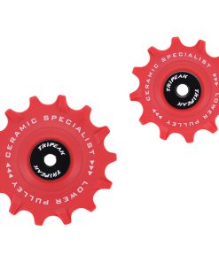 Galet Derailleur VTT Tripeak 12-14 Dents Ceramique 12-11V. SRAM Eagle - Eagle Axs Rouge (Blister de 2)
