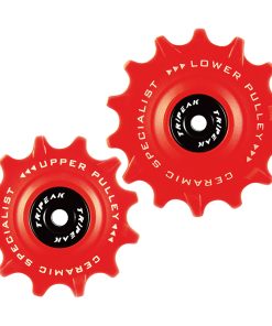 Galet Derailleur Route Tripeak 12-14 Dents Ceramique 12V. SRAM Etap Axs Rouge (Blister de 2)