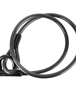 Antivol Velo - Trottinette Cable-U A Cle Diam 15 mm L 1,50 M Noir Livre Avec 2 Cles - Niveau Securite 7