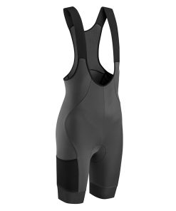 Cuissard Court VTT Gist Free Ride Discover A Bretelles Fond Hd Ergonomique Gris Bords Noir M -5125