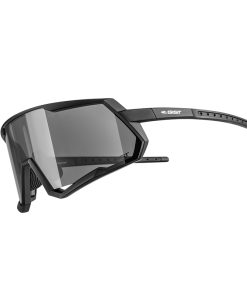 Lunettes Velo Adulte Gist Mask Monture Noir Verre Fume Polycarbonate (Protection 100% Contre Uva, Uvb, Uv)