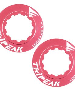 Ecrou Disque de Frein Centerlock Tripeak Aluminium Ultra Leger 7G Rose - Serrage Interne (Vendu A La Paire)