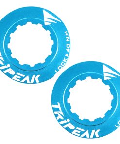 Ecrou Disque de Frein Centerlock Tripeak Aluminium Ultra Leger 7G Bleu Clair - Serrage Interne (Vendu A La Paire)
