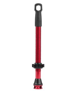Valve de Pneu Tubeless Presta Newton Colori Rouge 47mm 4 Trous Pour Diffusion Preventif (Vendu A L'Unite) - Livre Avec Demonte Obus