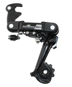 Derailleur VTT Arriere Sunrace 6-7V. Chape Longue Avec Patte (Compatible Shimano)