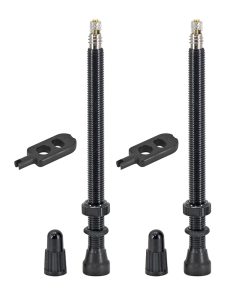 Valve de Pneu Tubeless Presta Hutchinson 80 mm Obus Demontable (Vendu A La Paire Sur Carte)