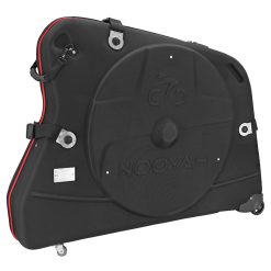 Valise Transport Velo Thermoformee Pour VTT - Route Noir Avec Roulettes