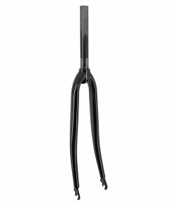 Fourche Route 700C Acier Noir Pivot Lisse 1"-22.2 Interieur