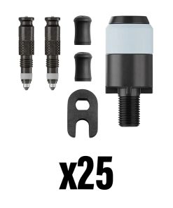 Kit Adaptateur Valve de Pneu Tubeless Presta Vers Schwalbe Clik Valve Sv (10X3540 - 10X3542 - 5X3541) (Vendu Par 25)