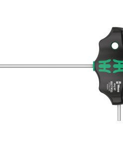 Cle Allen-6 Pans Manche En T Wera 454 Hex Plus 3X100mm Noir-Vert (Vendu A L'Unite) -Marque Allemande Pour Les Ateliers-