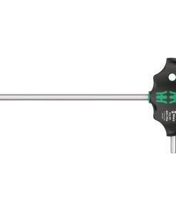 Cle Allen-6 Pans Manche En T Wera 454 Hex Plus 7X200mm Noir-Vert (Vendu A L'Unite) -Marque Allemande Pour Les Ateliers-