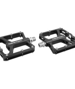 Pedale VTT - Bmx Newton Alu Noir Anodise 9-16" A Roulement (Paire) 106X100Mm