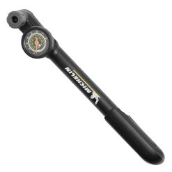 Pompe Mini Route-VTT Michelin Noir En Alu Avec Mano 8 Bars Poignee Orientable (Pression 8 Bars Max) vs-Vp