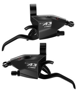 Levier-Manette VTT Patin Ltwoo 3X8V. Noir V-Brake (Paire) Compatible Shimano