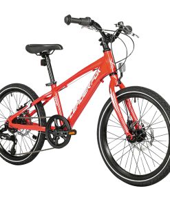 Velo Musculaire VTT 20 Leader Fox Gamp 2025 Garcon Rouge 6V (Taille Enfant 120 À 135 Cm)