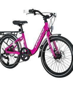 Velo Musculaire VTT 20 Leader Fox Gamp 2025 Fille Fuchsia 6V (Taille Enfant 120 À 135 Cm)