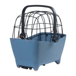 Panier Arriere Plastic Basil Buddy Bleu Pour Chien (45X32X22) (Livre Avec Fixation Etau Porte Bagage) Compatible Systeme Mik