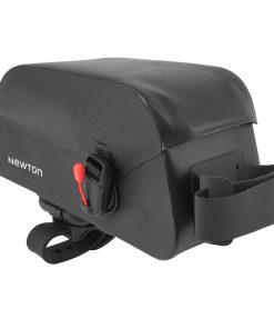 Sacoche de Cadre Velo Newton Noir Fixation Magnetique + Velcro Etanche (L 240 x L 80 x H 125Mm) Compatible Route - Gravel