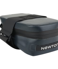 Sacoche de Selle Velo Newton Bleu Petrole Metallise Etanche Fixation Velcro (L 120 x L 65 x H 50Mm)