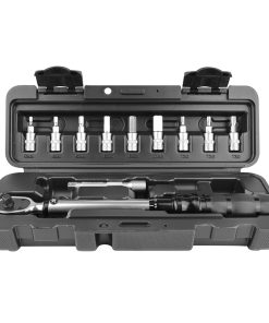 Cle Dynamometrique 1-4 Serrage De 2 A 25 Nm Avec Douilles Allen (Diam De 3 À 10 mm), Torx (T20 - 25 - 30) Et Rallonge (Livree Dans Une Malette) -Gravity-
