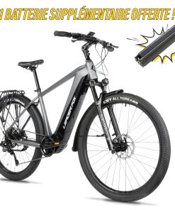 Velo Electrique-Vae VTC 28 Leader Fox Barnet 2025 Homme Gris 9V Moteur Central Bafang M510 36V 95Nm Batterie 20Ah (19'' - H48Cm - Taille L - Pour Adulte de 178Cm À 185Cm)