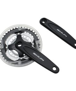 Pedalier VTT Gravity 7-8V. Alu Noir 170mm 42-34-24 Avec Pare-Chaine (Boitier 119mm)