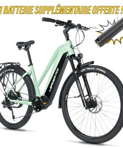 Velo Electrique-Vae VTC 28 Leader Fox Barnet 2025 Femme Vert D'Eau 9V Moteur Central Bafang M510 36V 95Nm Batterie 20Ah (18'' - H46Cm - Taille M - Pour Adulte de 168Cm À 178Cm)
